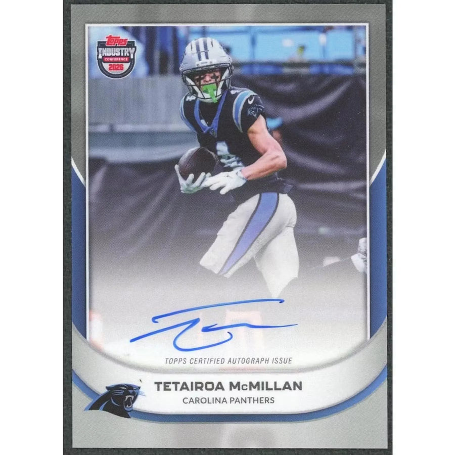 Tetairoa McMillan Signed 2026 Topps Industry Conference Card | Auto