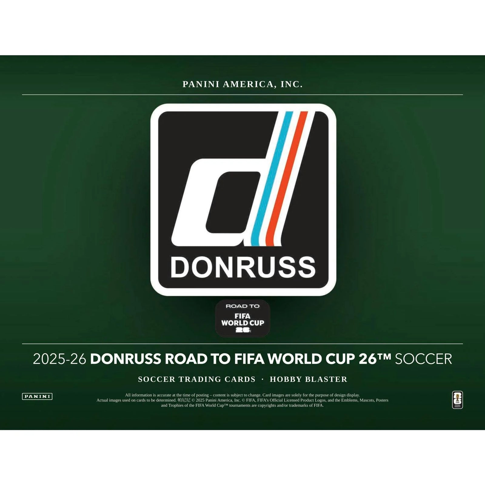 DRAFT - New 2025/26 Panini Donruss Road to FIFA World Cup Soccer Blaster Hobby 20-Box Case