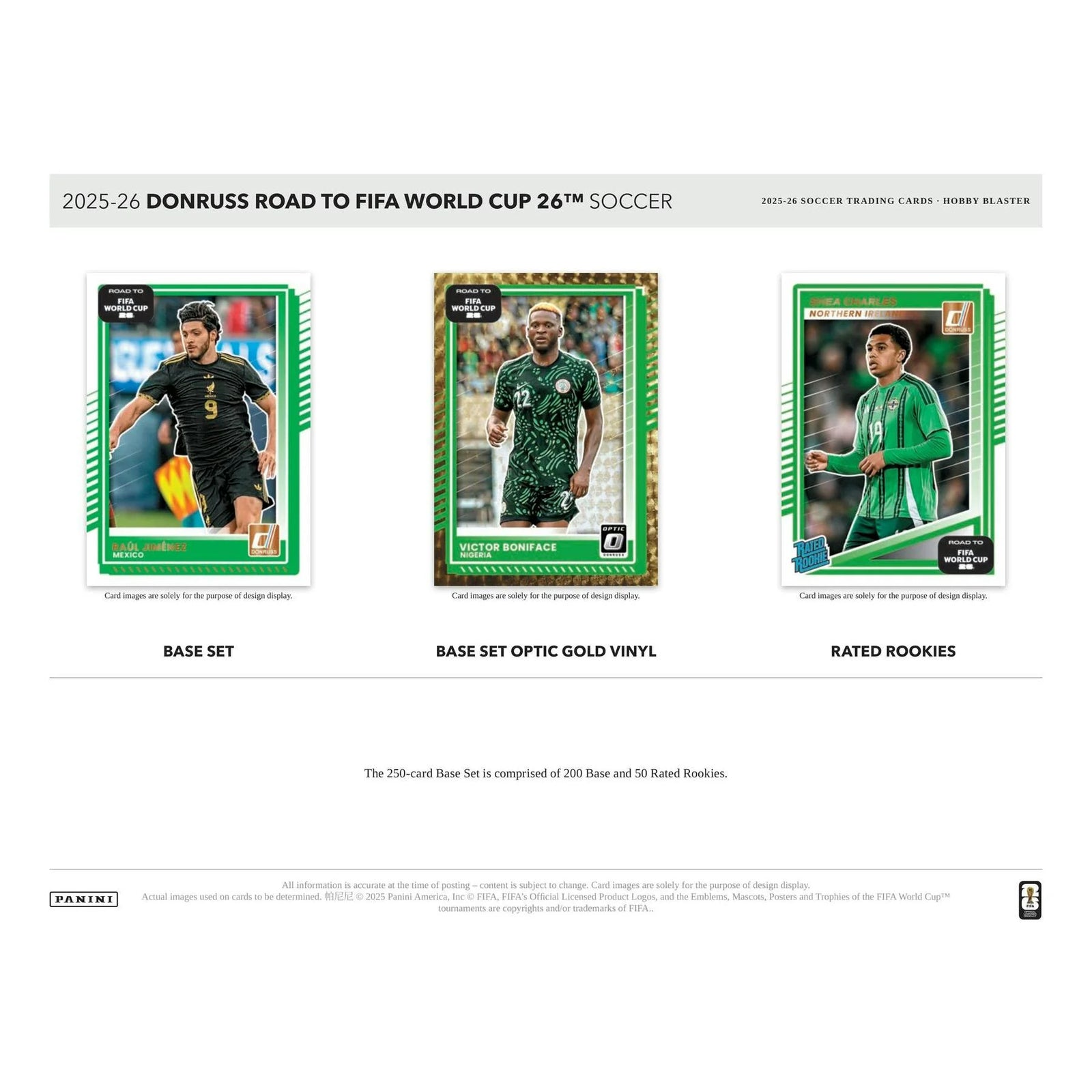 DRAFT - New 2025/26 Panini Donruss Road to FIFA World Cup Soccer Blaster Hobby 20-Box Case