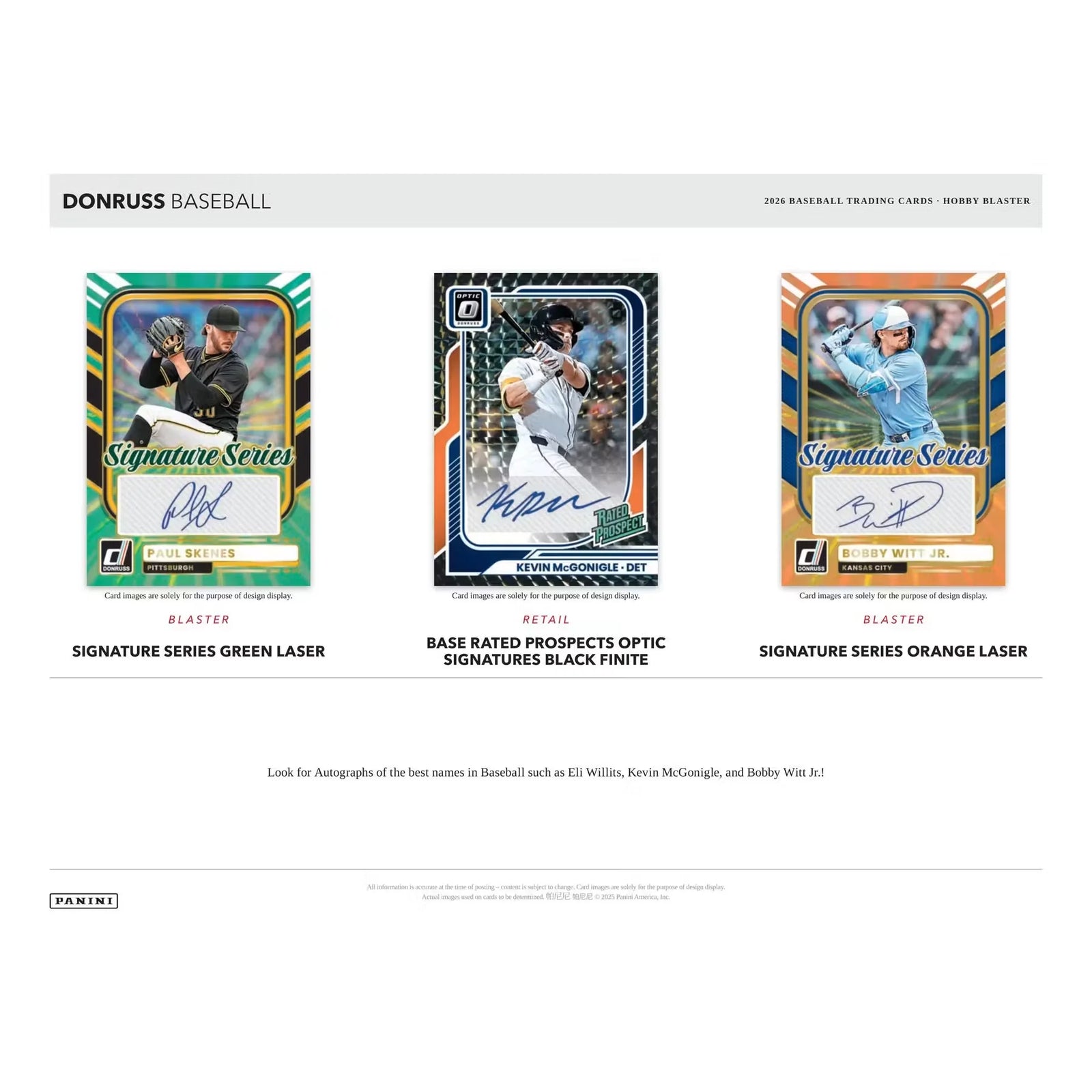 2026 Panini Donruss Baseball Hobby Blaster Box | Presell (Ships Sealed Only)