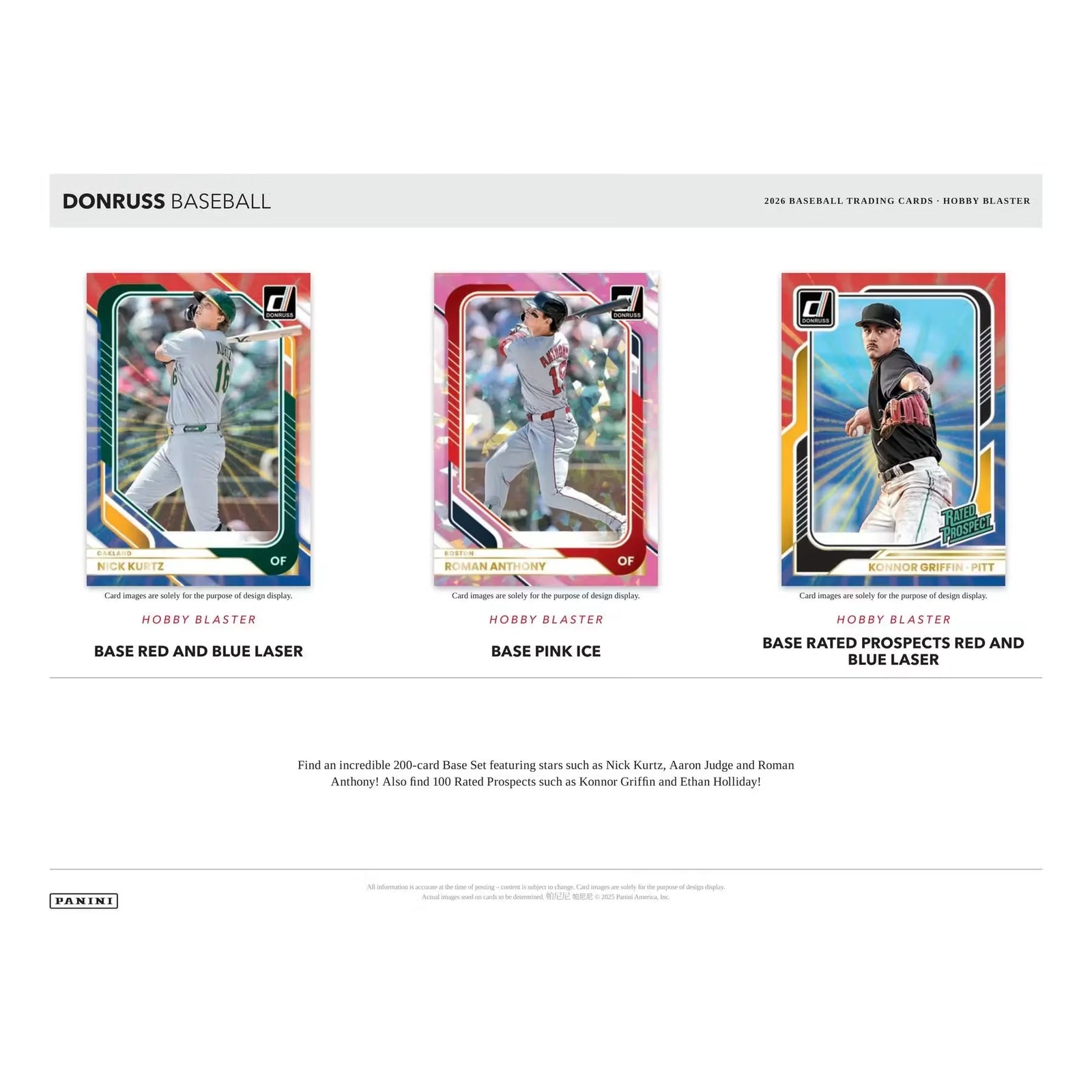 2026 Panini Donruss Baseball Hobby Blaster 20-Box Case | Presell (Ships Sealed Only)