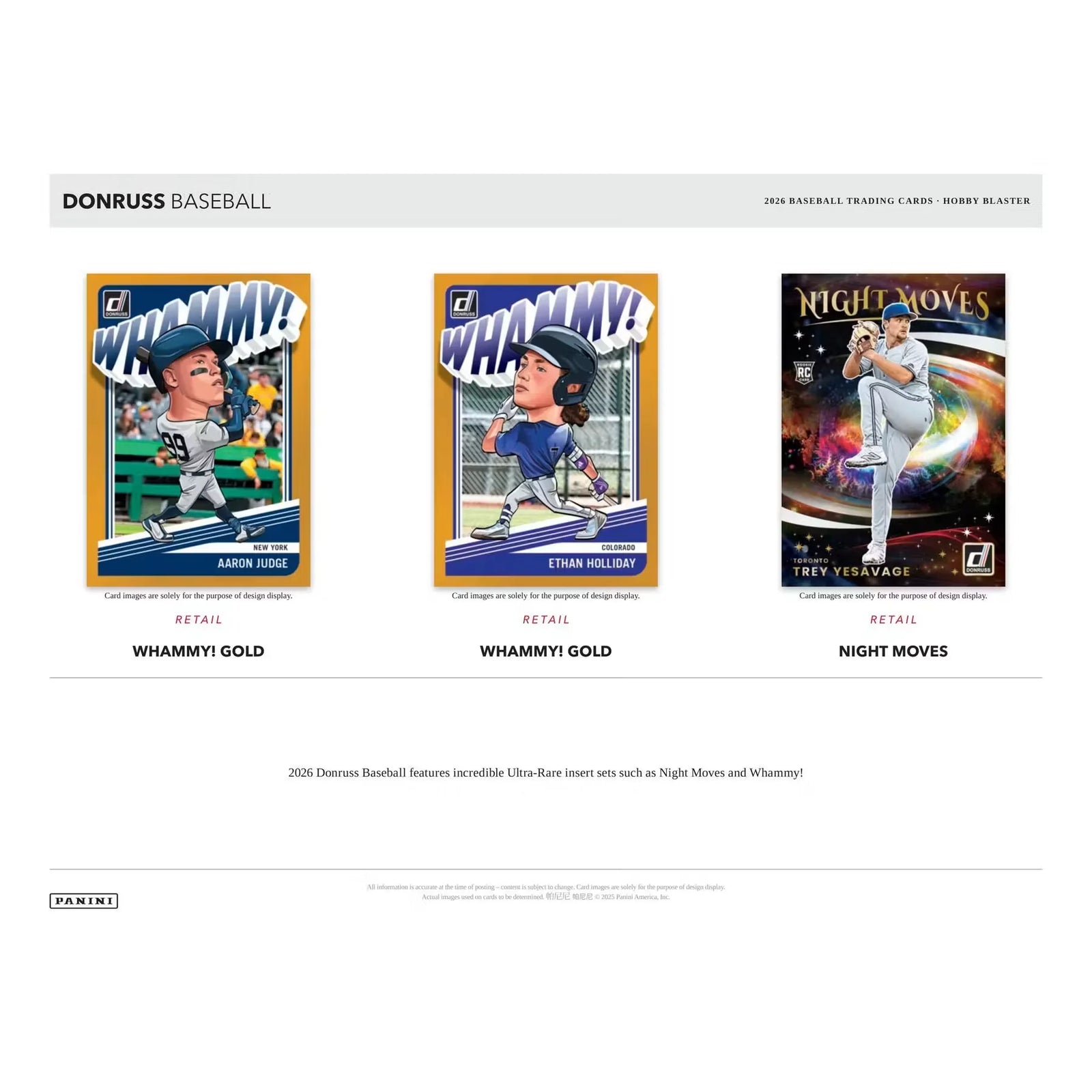 2026 Panini Donruss Baseball Hobby Blaster 20-Box Case | Presell (Ships Sealed Only)
