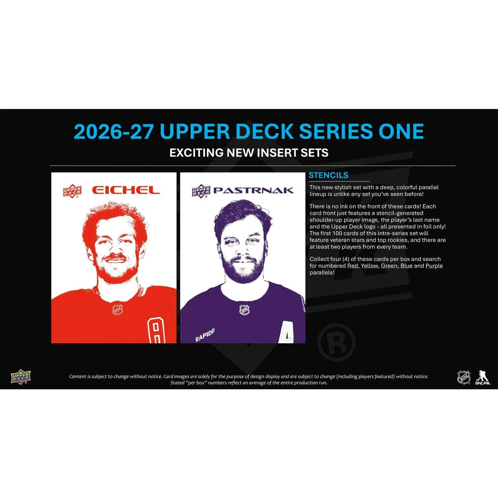 DRAFT - Presell 2026/27 Upper Deck Series 1 Hockey Hobby Box (Presell) Releases Oct. 7th, 2026