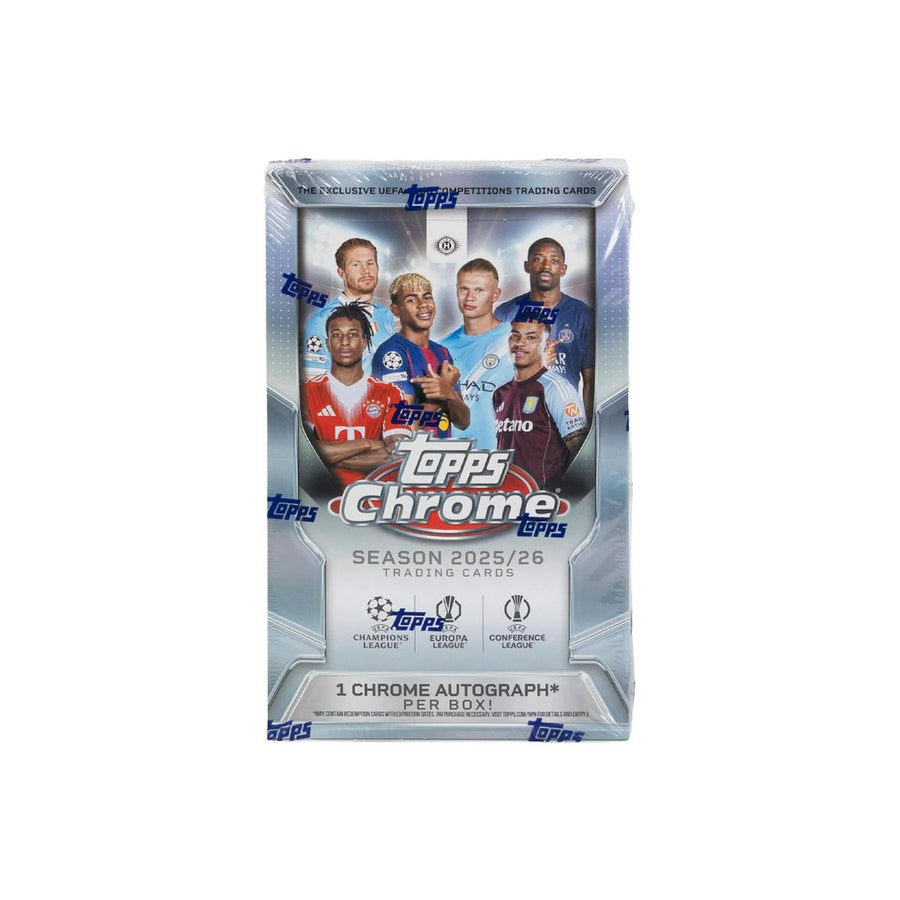 DRAFT - 2025/26 Topps Chrome UEFA Club Competitions Soccer Hobby Box | dacardworld:BVFU0KDX2V