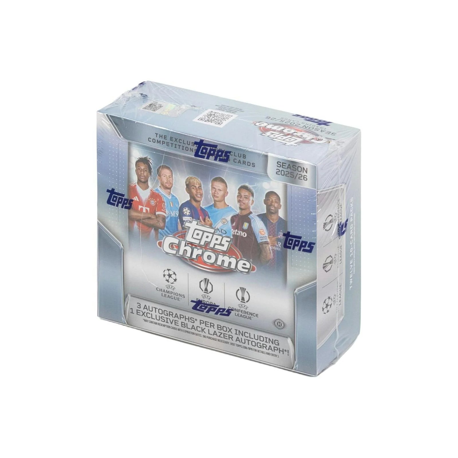 DRAFT - New 2025/26 Topps Chrome UEFA Club Competitions Soccer Hobby 12-Box Case