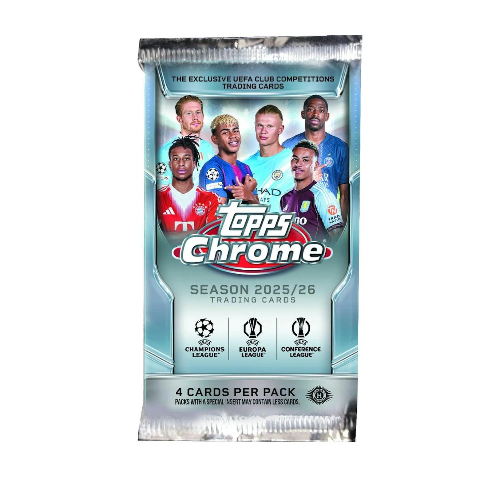DRAFT - New 2025/26 Topps Chrome UEFA Club Competitions Soccer Hobby 12-Box Case