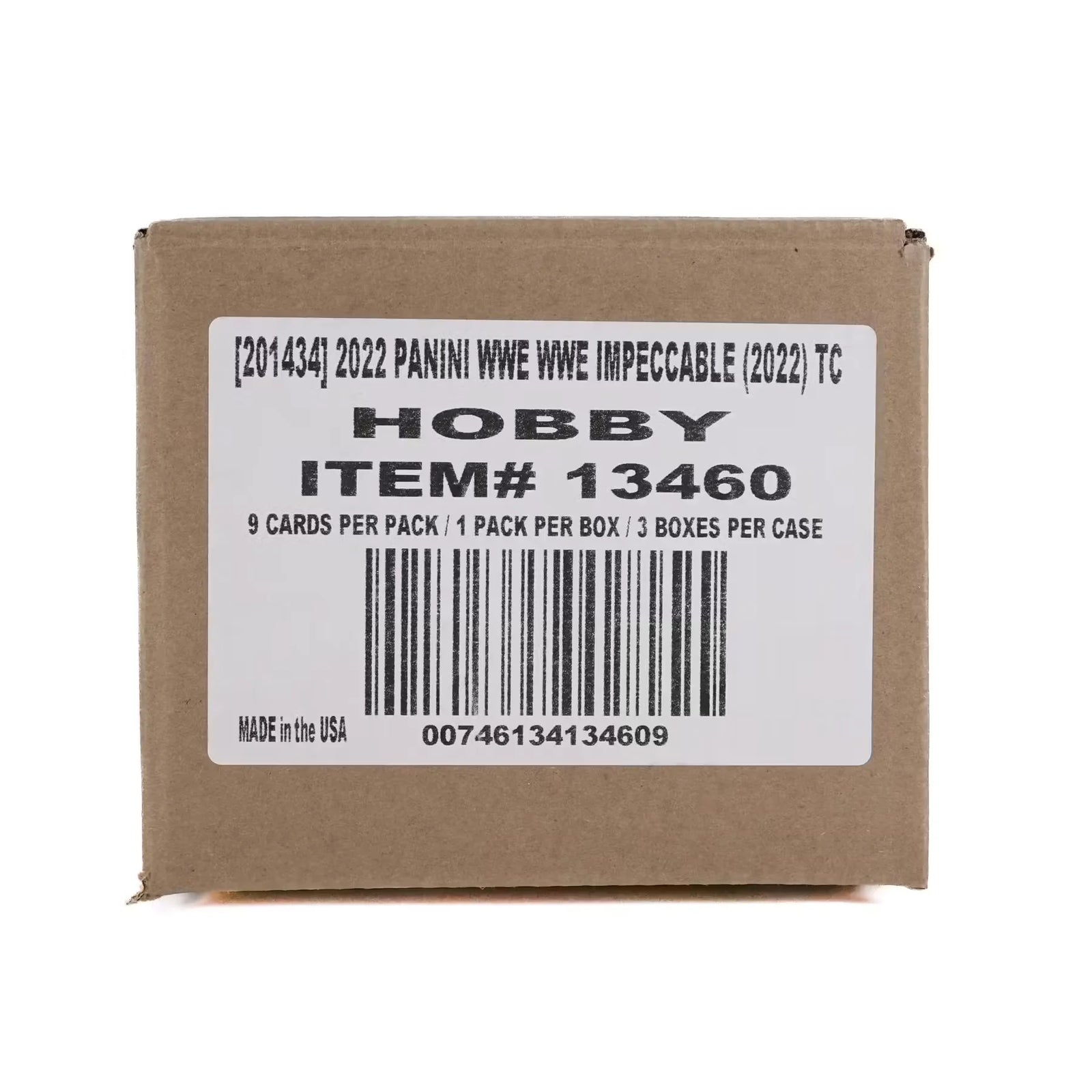 2022 Panini WWE Impeccable Wrestling Hobby 3-Box Case (Ships Sealed Only)