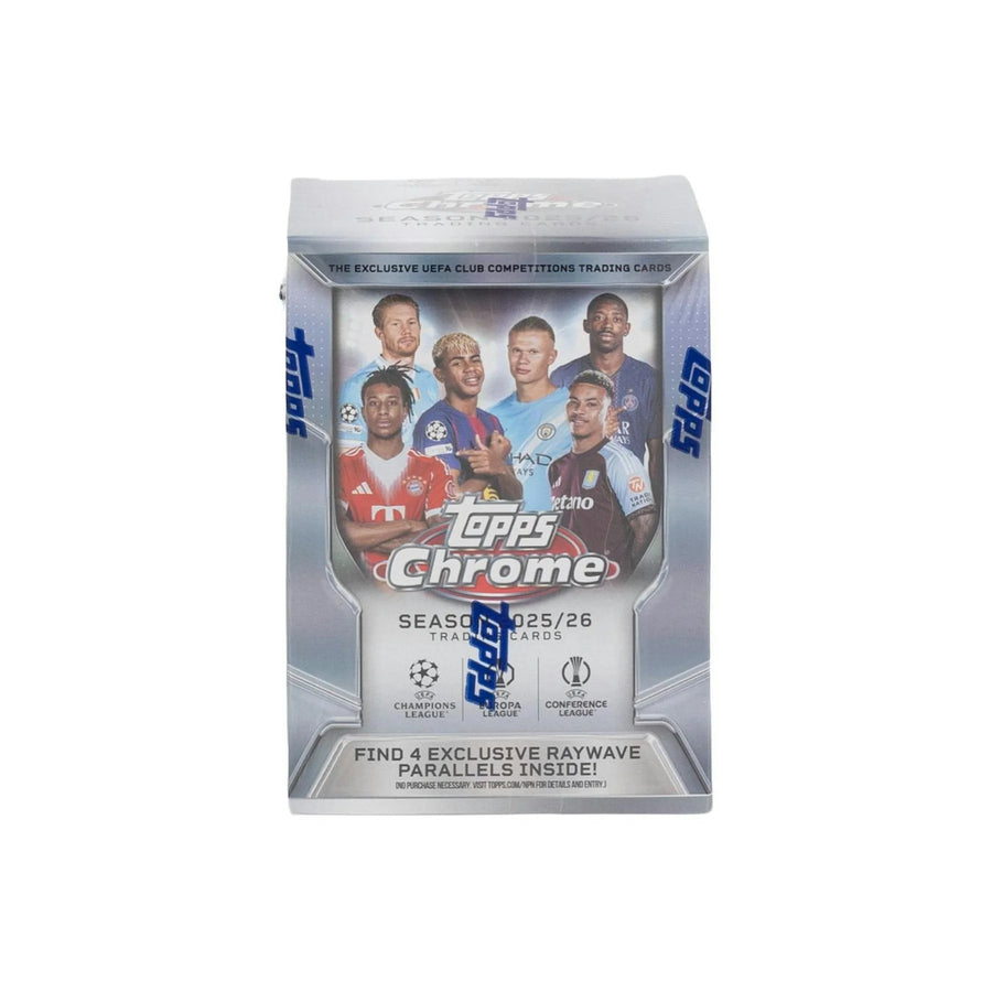 DRAFT - New 2025/26 Topps Chrome UEFA Club Competitions Soccer Blaster Box