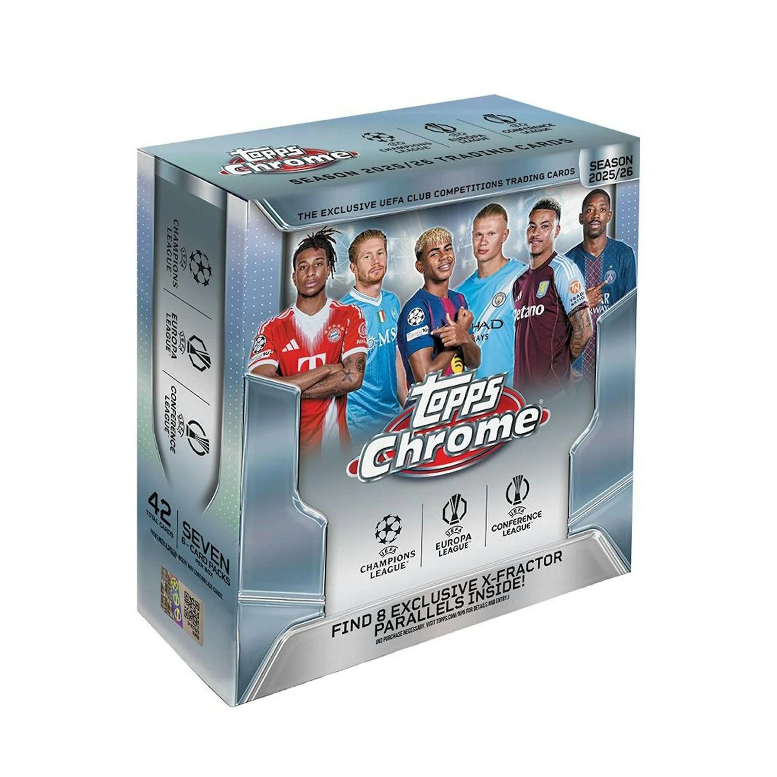 DRAFT - New 2025/26 Topps Chrome UEFA Club Competitions Soccer Mega Box
