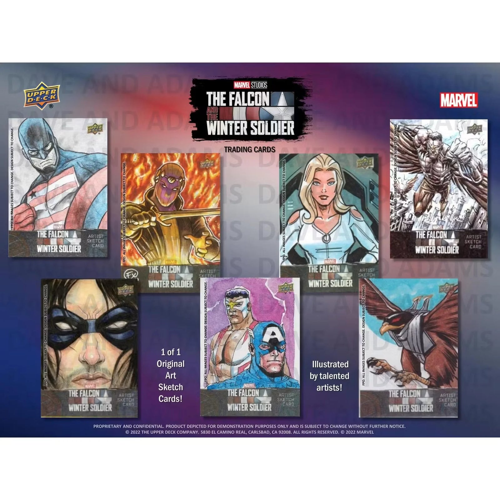 2022 Upper Deck Marvel Studios The Falcon and the Winter Soldier Hobby Box