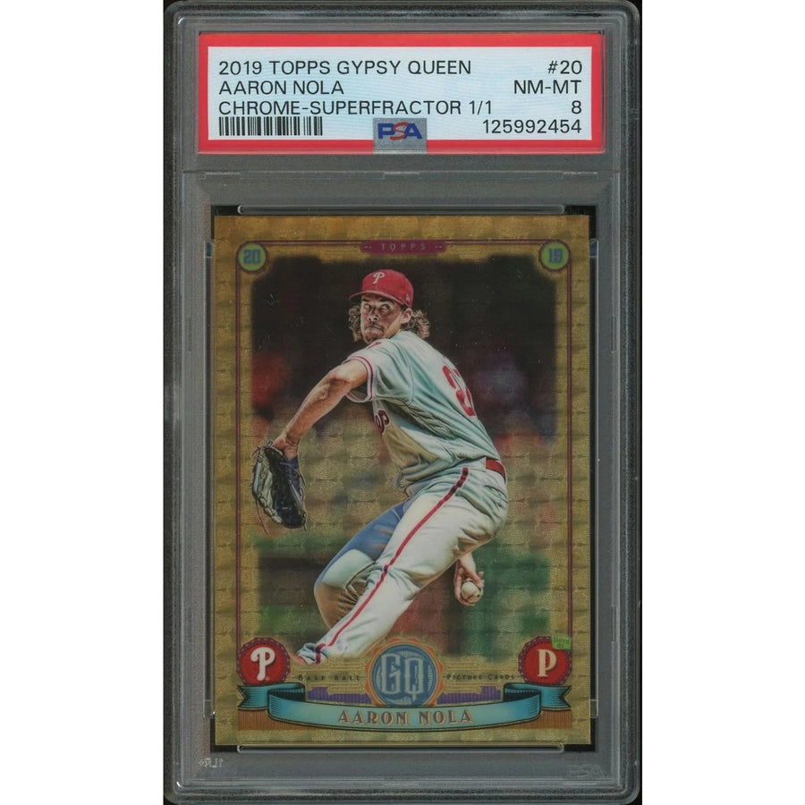 Aaron Nola 2019 Topps Gypsy Queen Chrome Superfractor | PSA 8 1/1