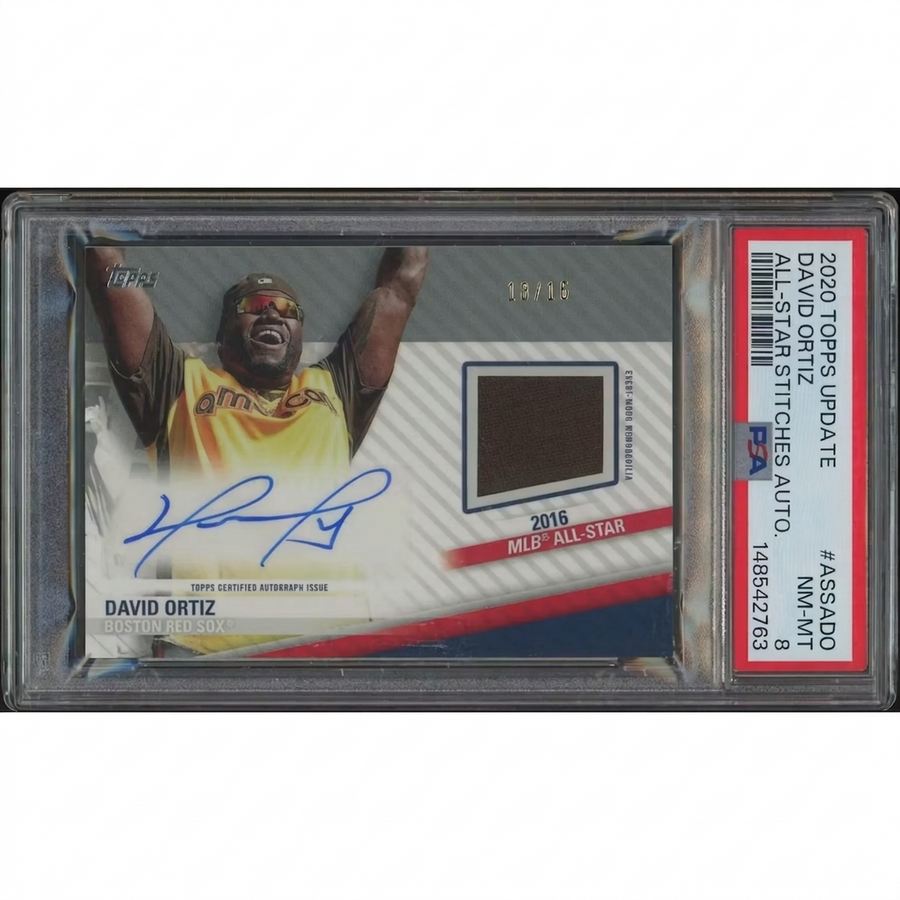 David Ortiz Signed All Star Stitches Jersey Auto | 2020 Topps Update #13/15