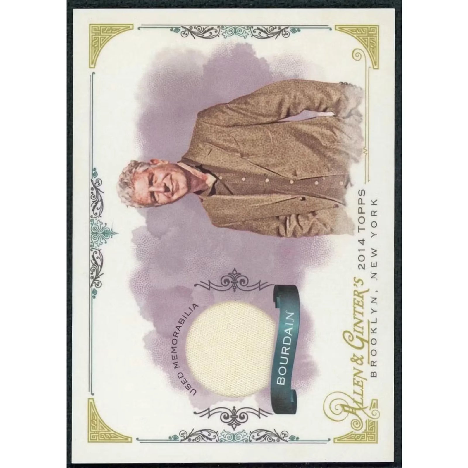 Anthony Bourdain 2014 Topps Allen & Ginter Relic Card