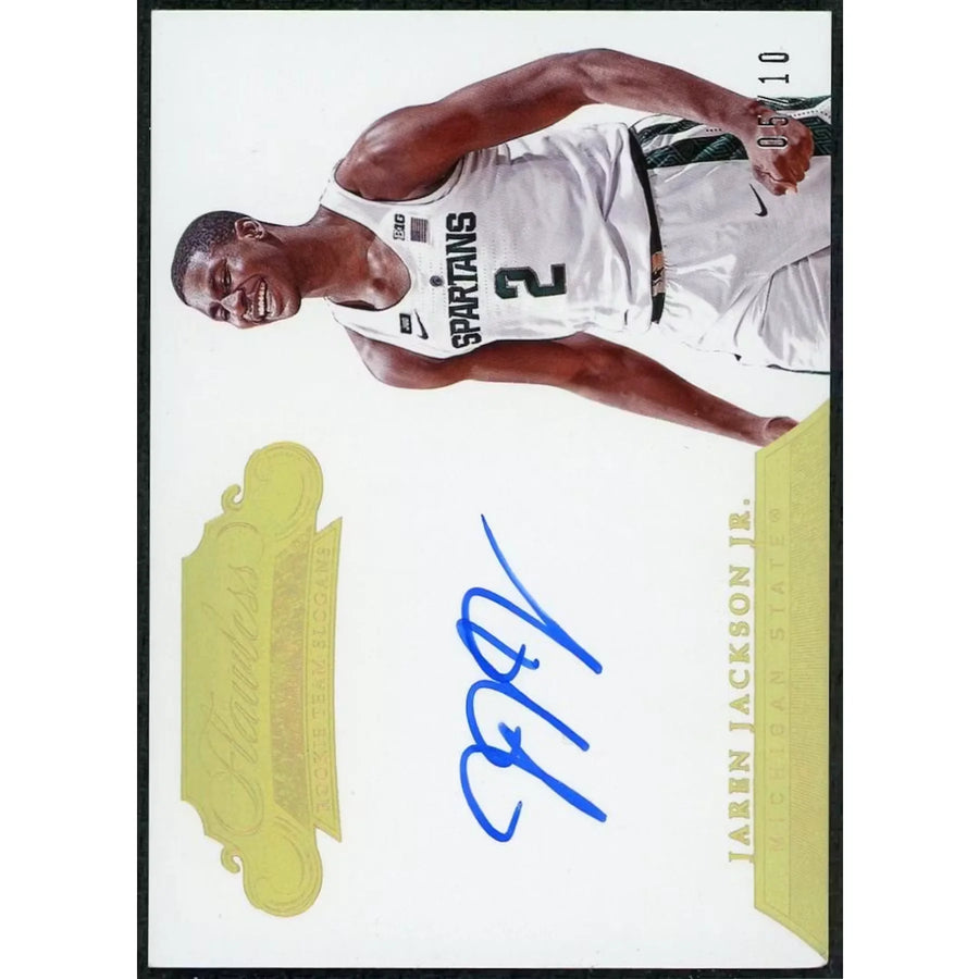 2018-19 Flawless Collegiate Jaren Jackson Jr Rookie Auto/10 (Corner Damage) H2