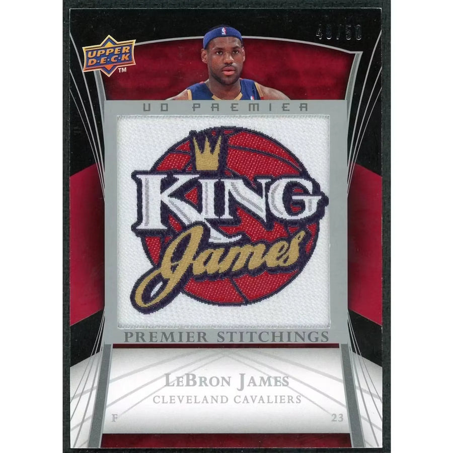 LeBron James 2007-08 Upper Deck Premier Stitchings Card | 40/50