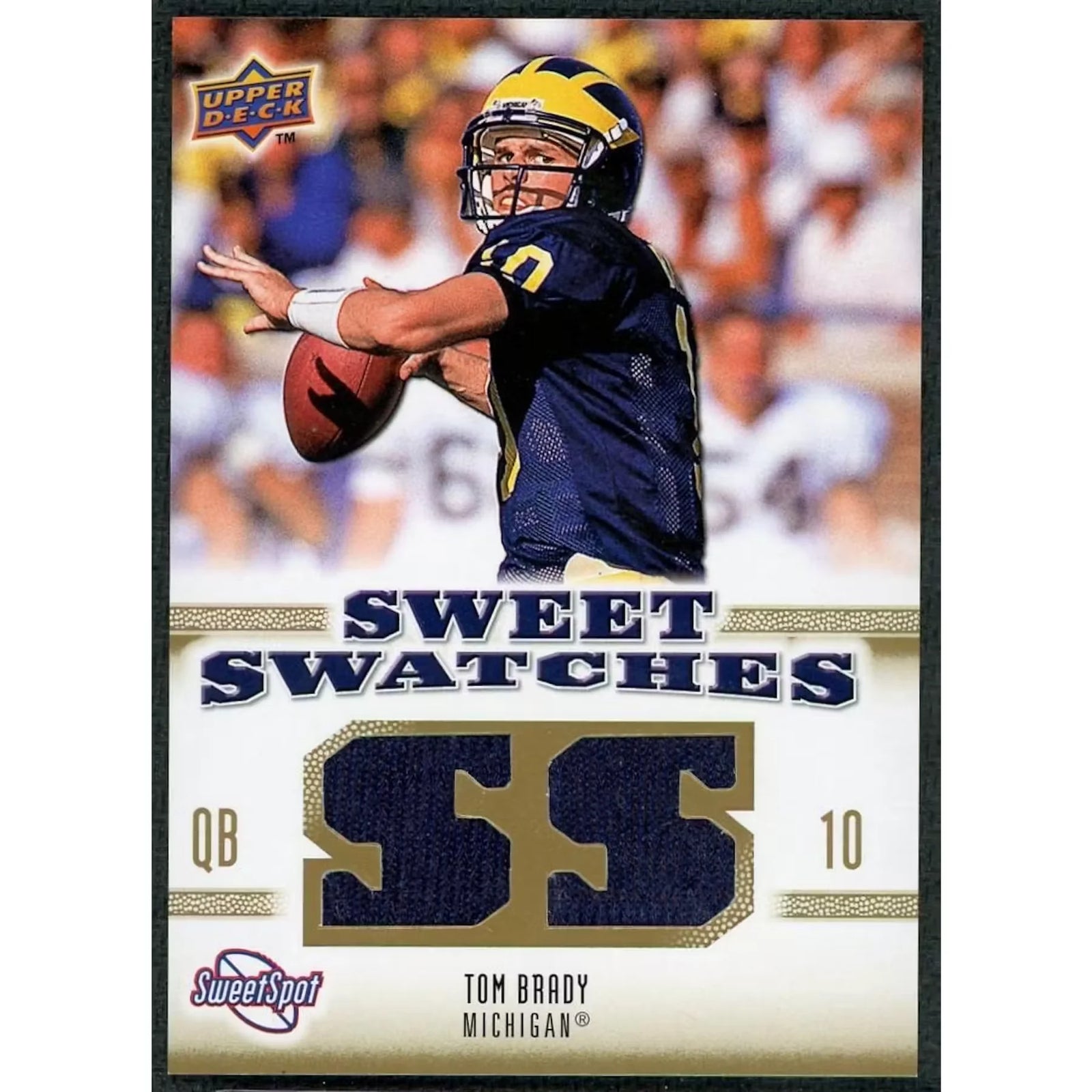 Tom Brady 2007 Upper Deck Sweet Swatches Card