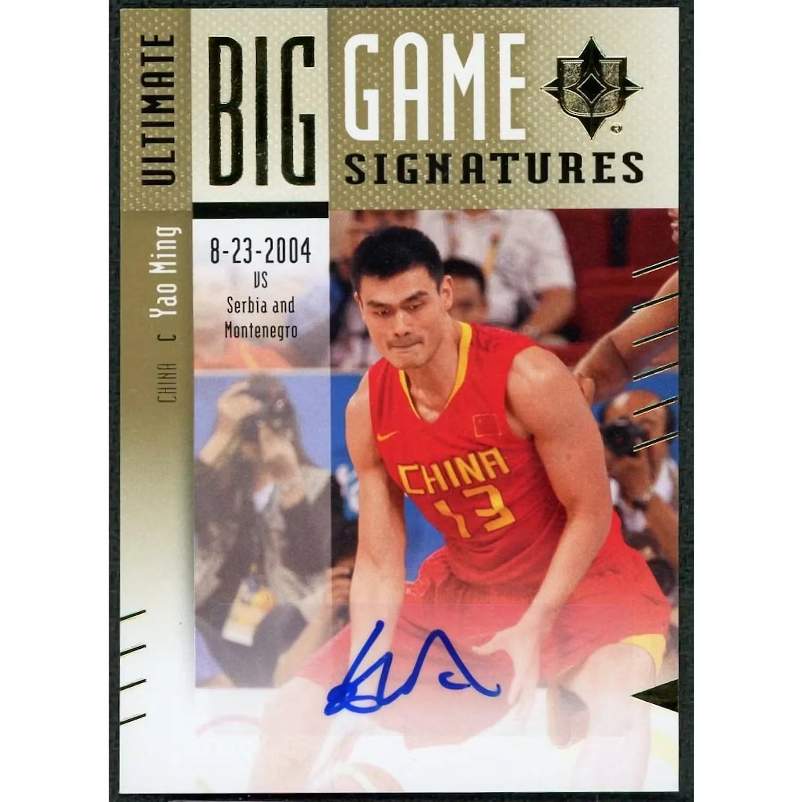 Yao Ming Signed 2010 Ultimate Big Game Signatures Card