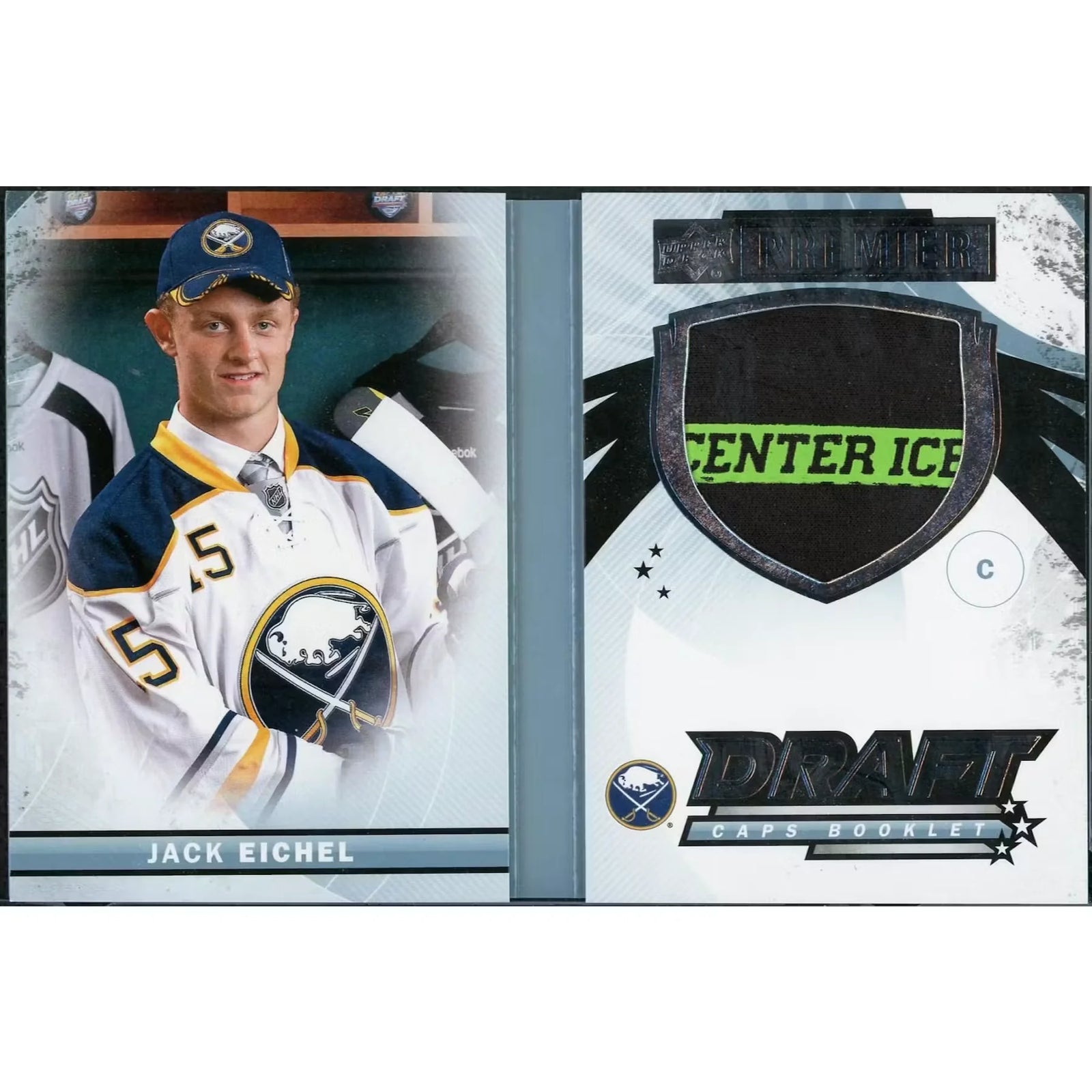Jack Eichel 2015-16 Upper Deck Premier Rookie Draft Booklet | Limited/15