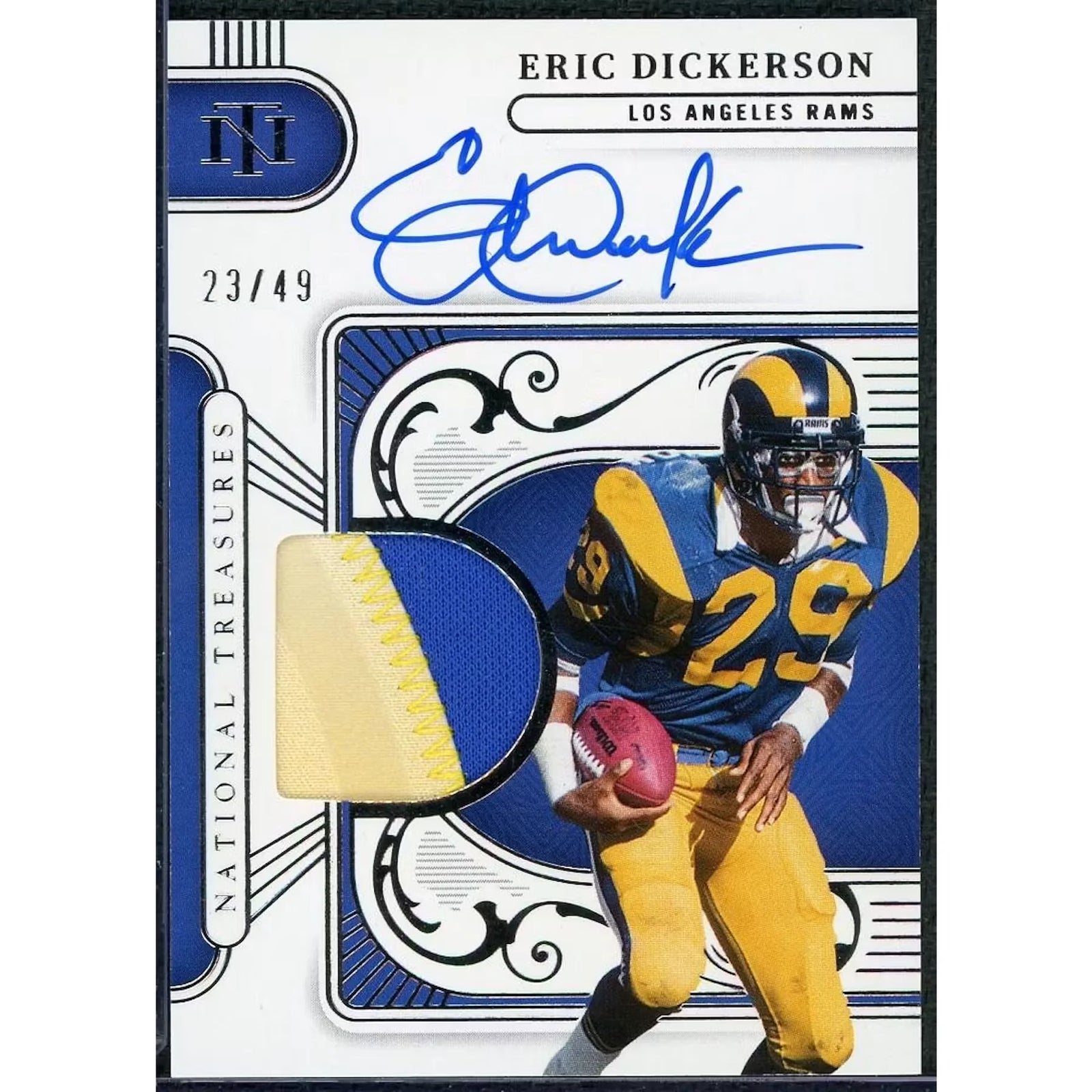 Eric Dickerson Signed Patch Card | 2025 National Treasures/49