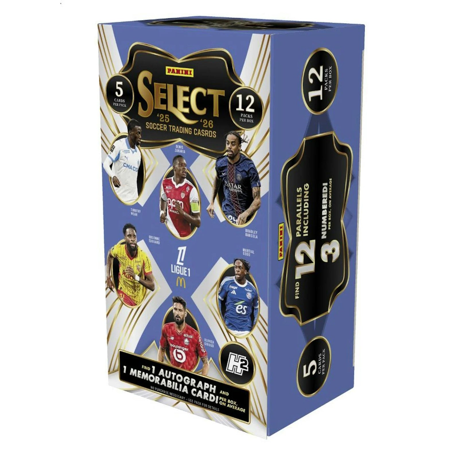 DRAFT - Presell 2025/26 Panini Select Ligue 1 Soccer H2 Box (Presell) Releases Jun. 5th, 2026