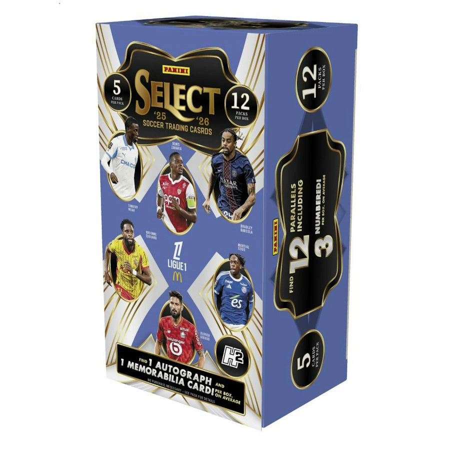 DRAFT - Presell 2025/26 Panini Select Ligue 1 Soccer H2 12-Box Case (Presell) Releases Jun. 5th, 2026