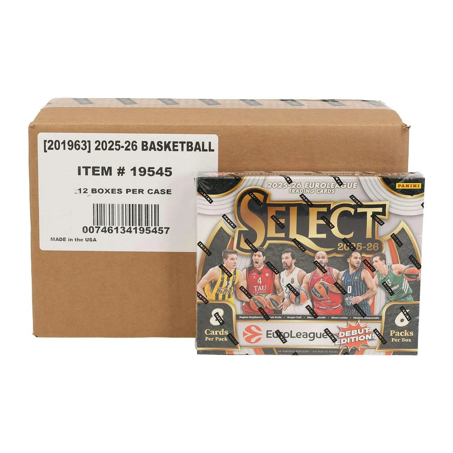 DRAFT - New 2025/26 Panini Select EuroLeague Basketball Hobby 12-Box Case