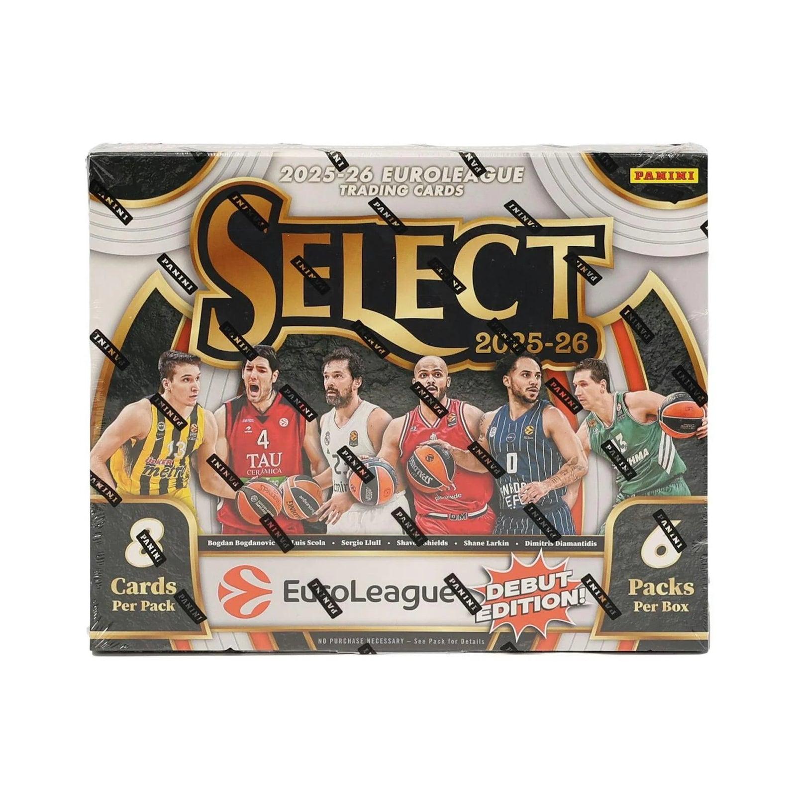 DRAFT - New 2025/26 Panini Select EuroLeague Basketball Hobby 12-Box Case