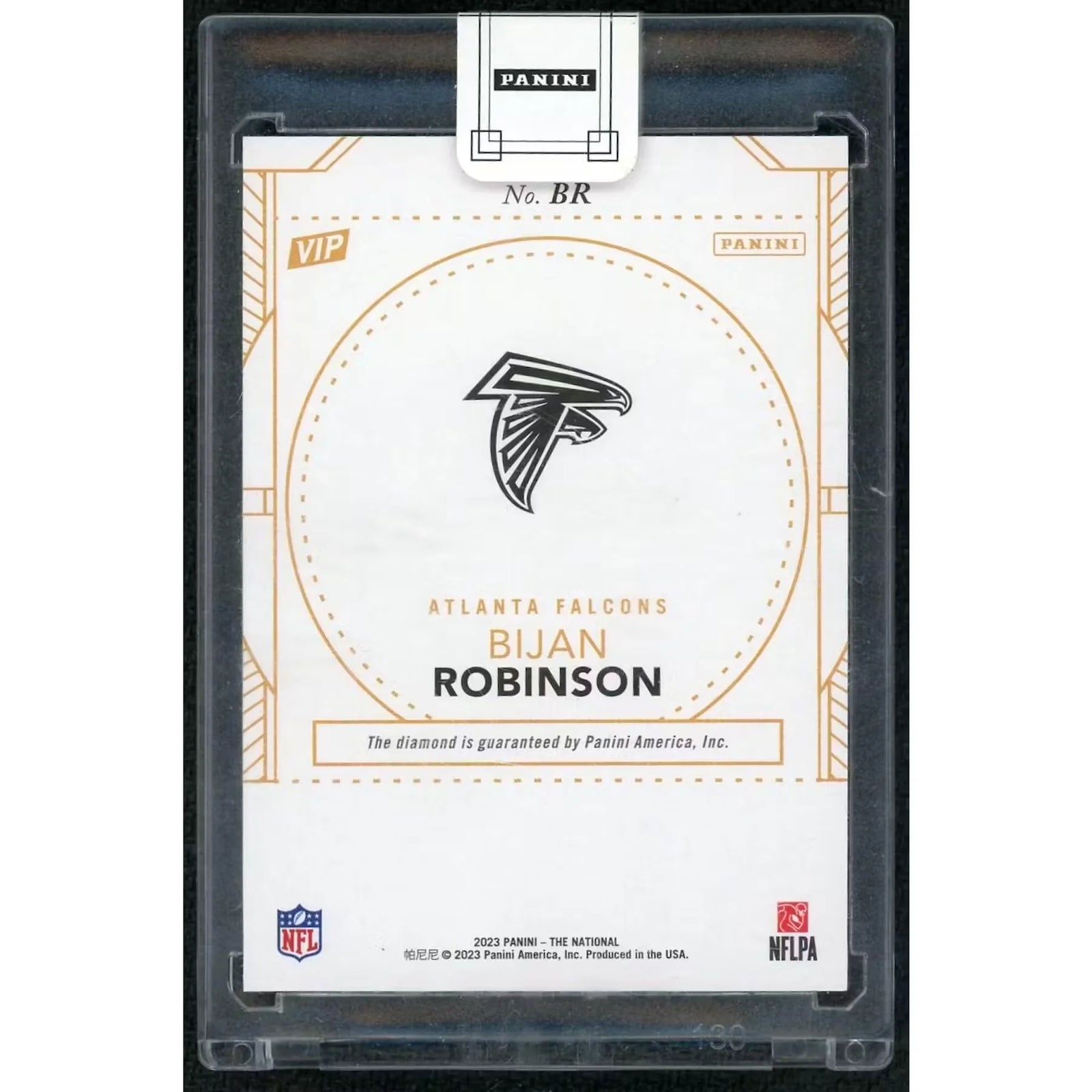 Bijan Robinson 2023 Panini National VIP Diamond Rookie Card | 2/2