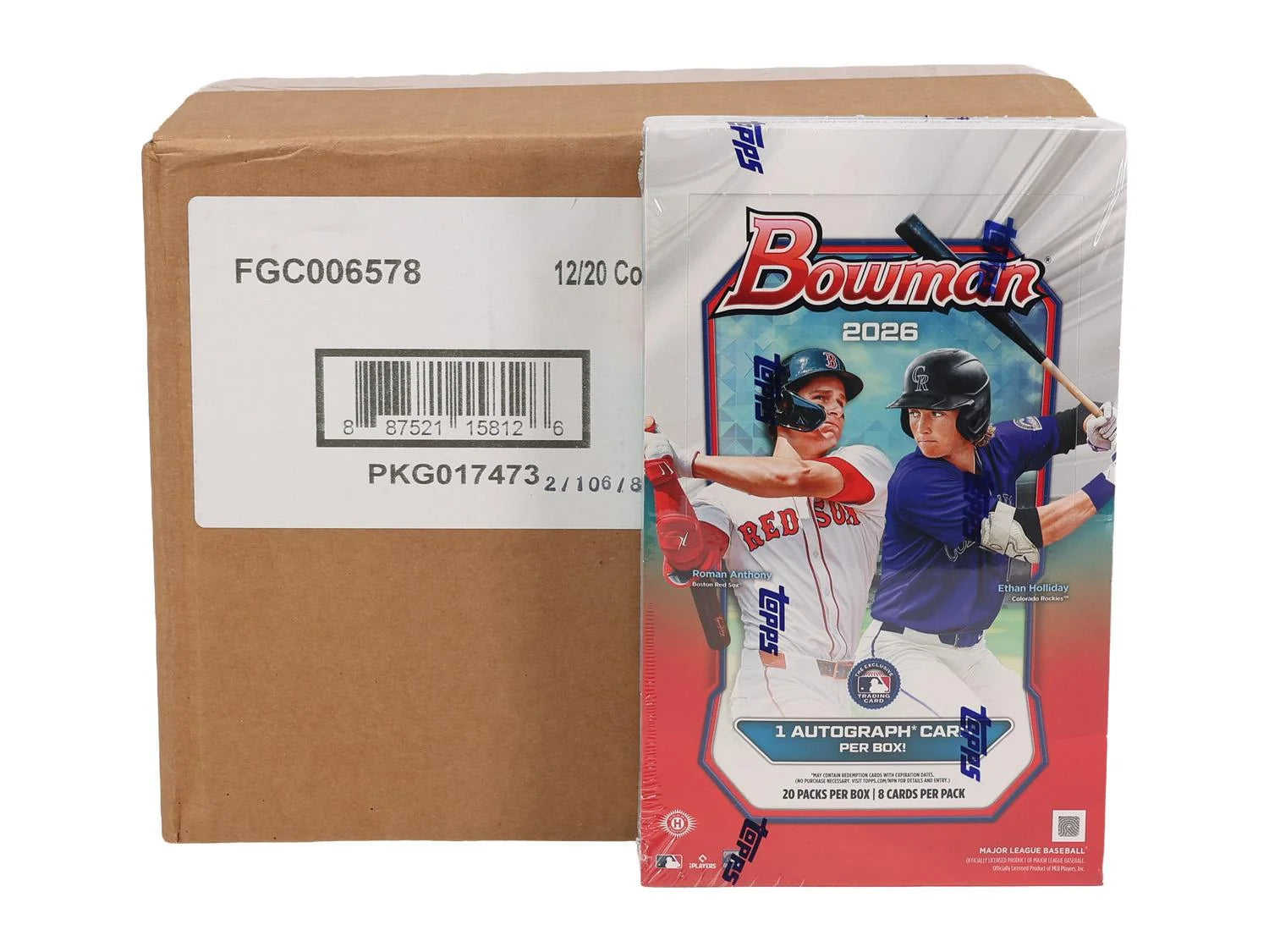 DRAFT - New 2026 Bowman Baseball Hobby 12-Box Case