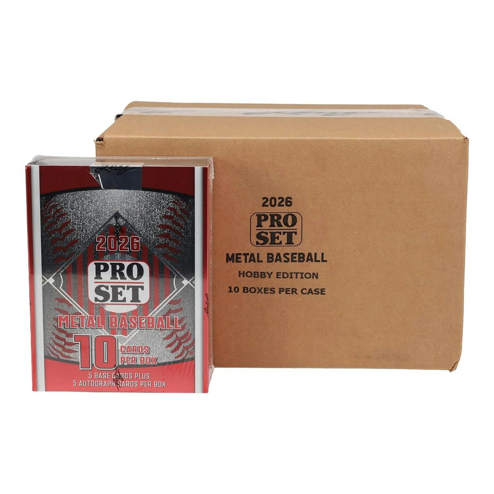 DRAFT - New 2026 Leaf Pro Set Metal Baseball Hobby 10-Box Case
