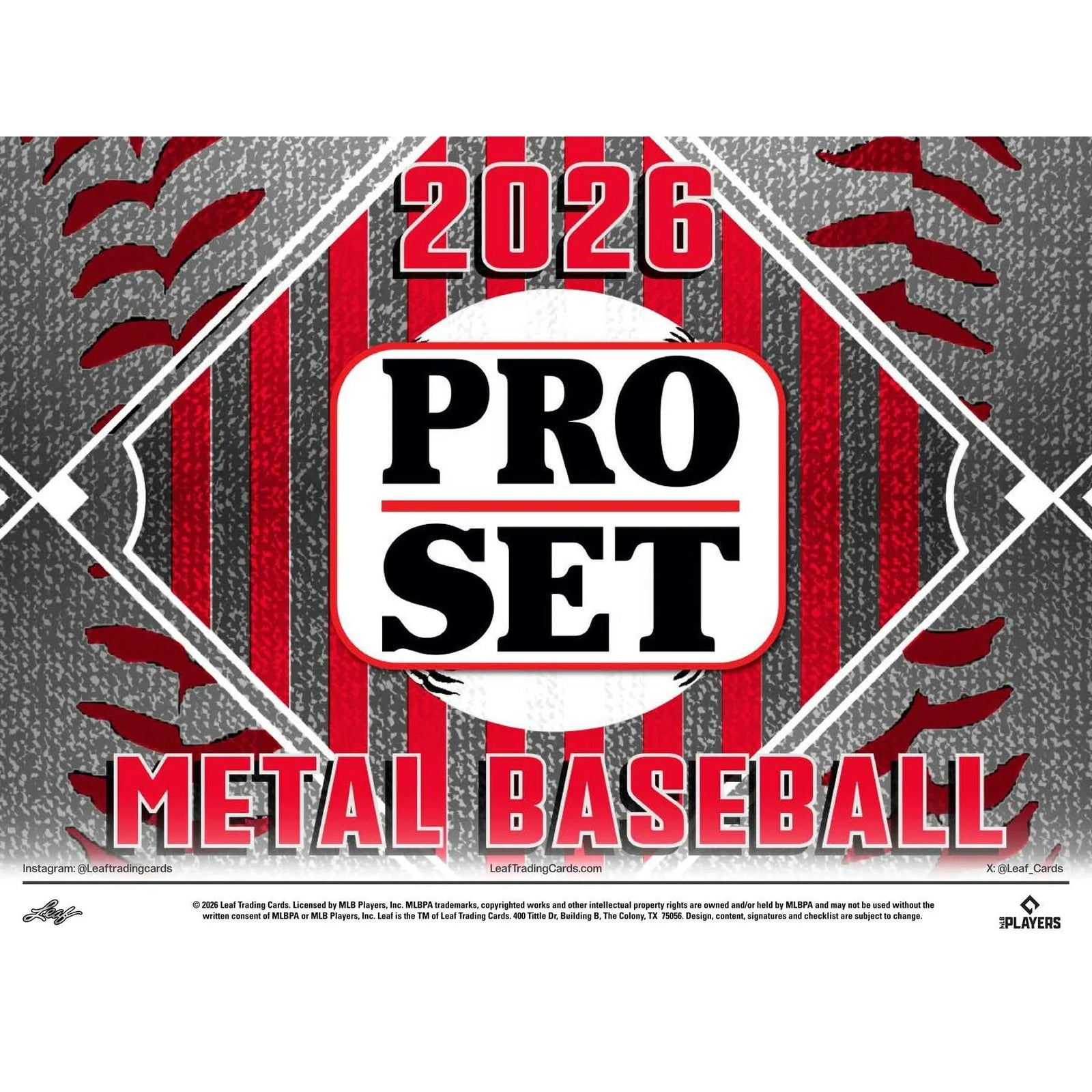 DRAFT - New 2026 Leaf Pro Set Metal Baseball Hobby 10-Box Case
