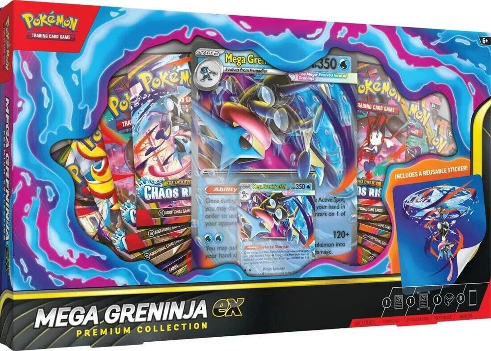 DRAFT - Pokemon Mega Greninja ex Premium Collection 6-Box Case | Sealed