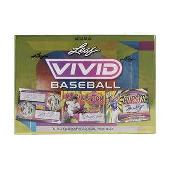 DRAFT - Just In 2022 Leaf Vivid Baseball Hobby Box (Reed Buy)