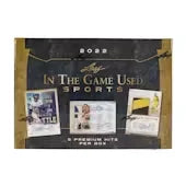2022 Leaf In The Game Used Sports Hobby Box