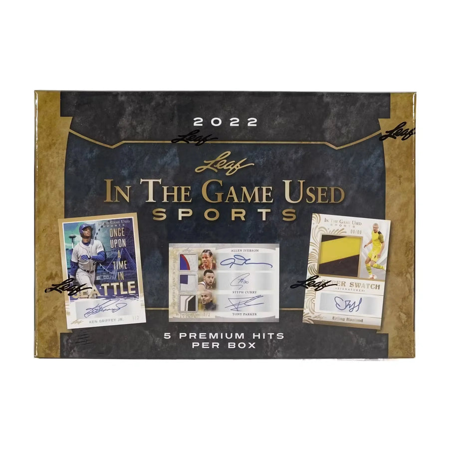 2022 Leaf In The Game Used Sports Hobby Box