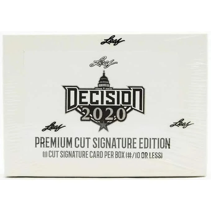 DRAFT - 2020 Leaf Decision Premium Cut Signature Edition Hobby Box