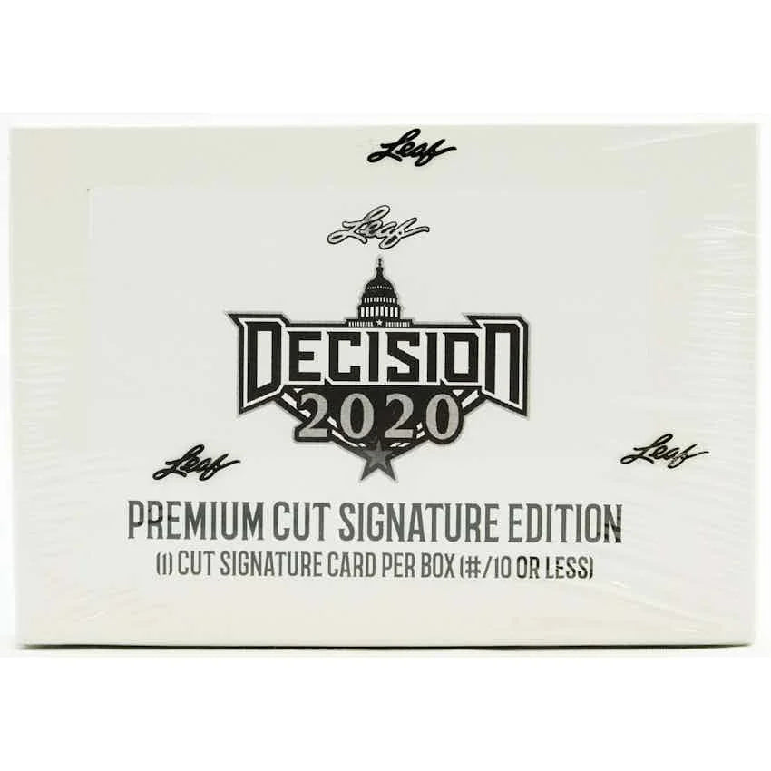 DRAFT - 2020 Leaf Decision Premium Cut Signature Edition Hobby Box