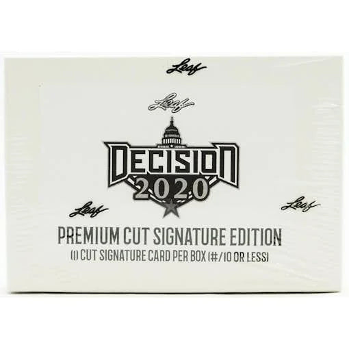 DRAFT - 2020 Leaf Decision Premium Cut Signature Edition Hobby Box