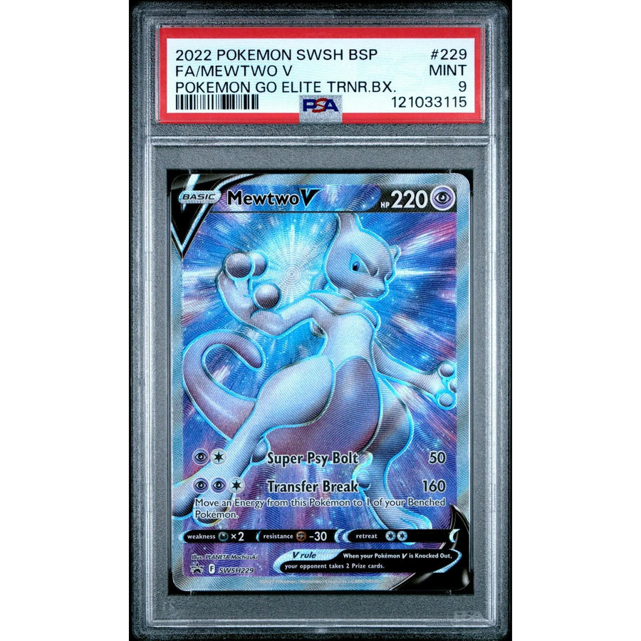 DRAFT - Mewtwo V Pokemon Go Card | PSA 9 Graded SWSH229