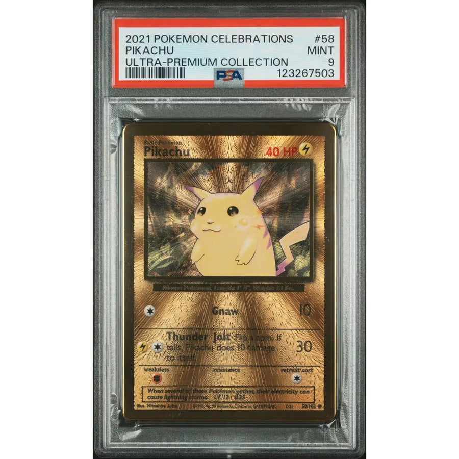 Pokemon Celebrations Metal Pikachu 58/102 | PSA 9