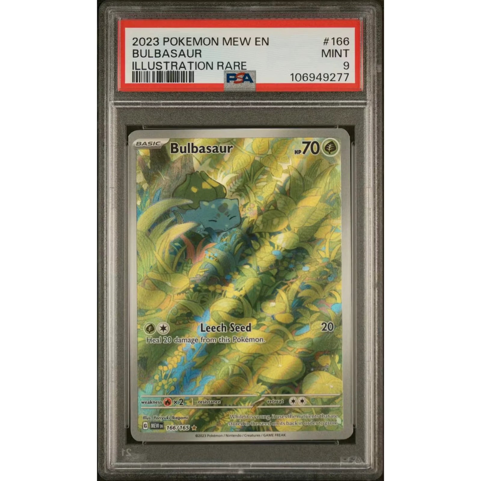 Pokemon Mew 151 Bulbasaur 166/165 | PSA 9