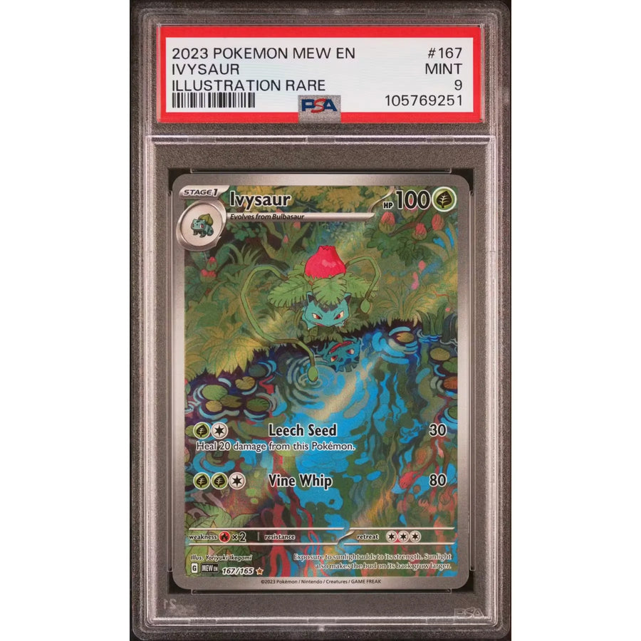 Pokemon Mew 151 Ivysaur 167/165 PSA 9 Graded Card