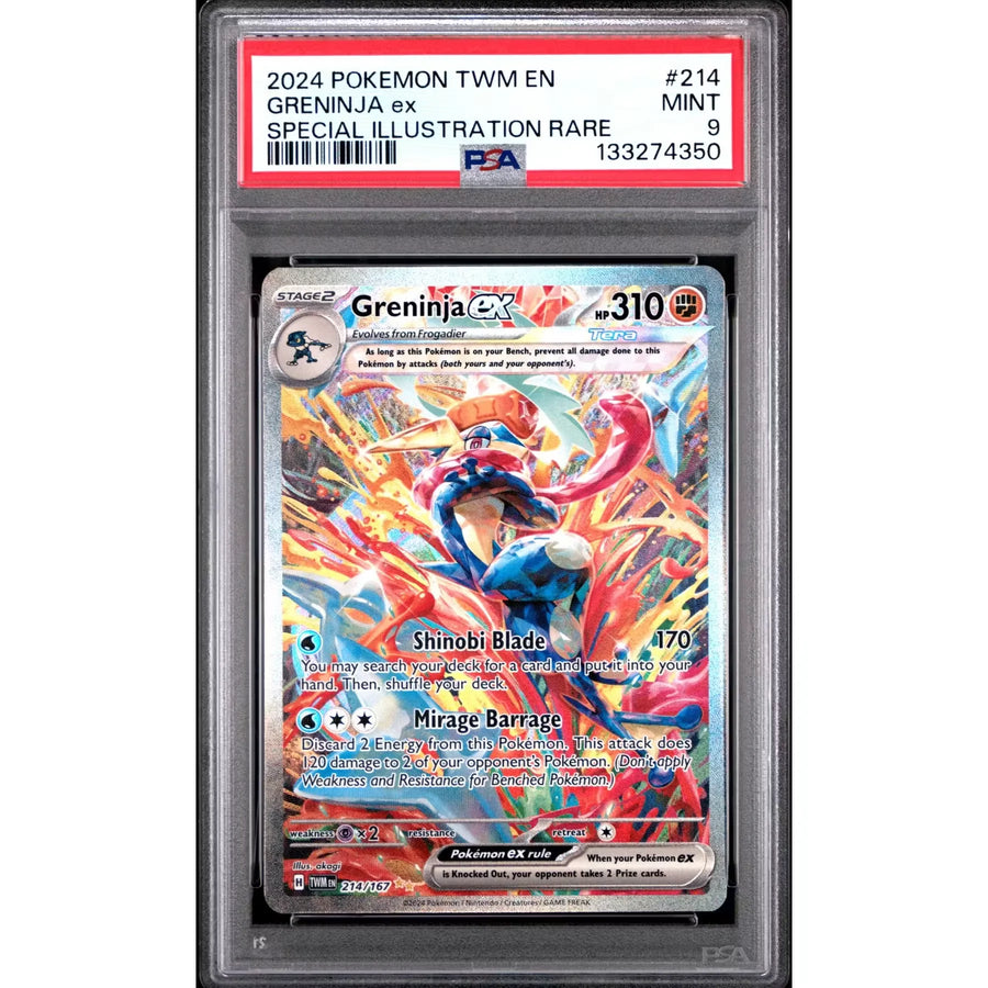 Pokemon Greninja ex 214/167 PSA 9 | Twilight Masquerade