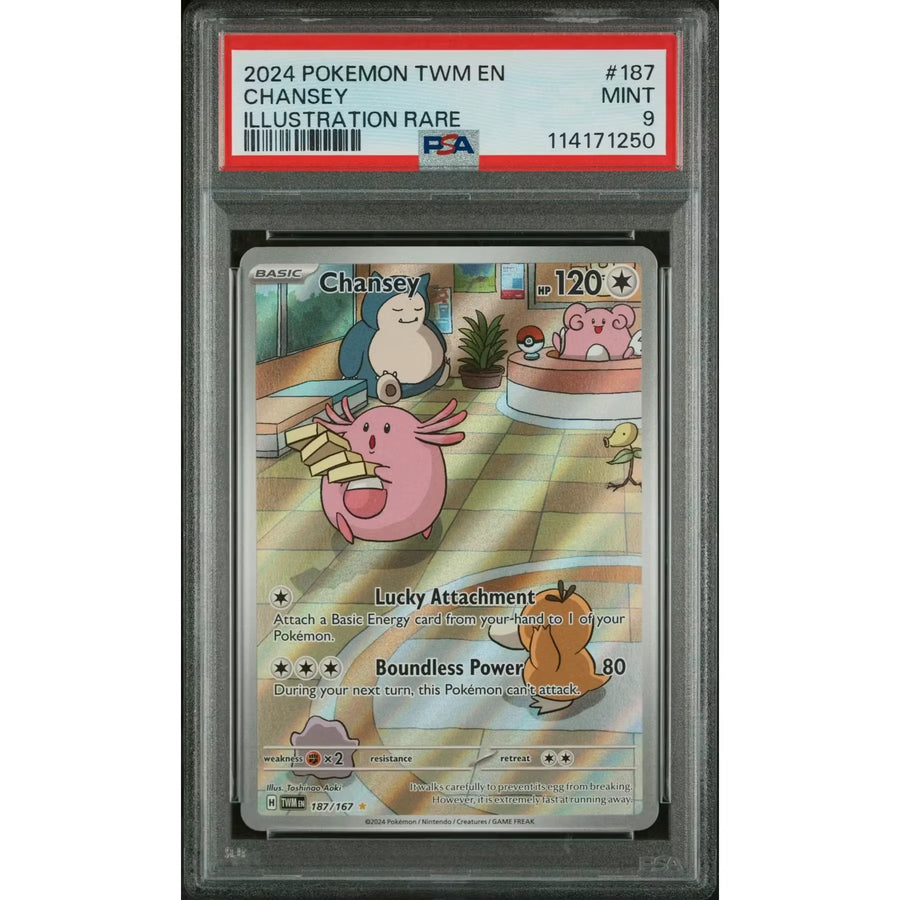Pokemon Chansey 187/167 Twilight Masquerade | PSA 9