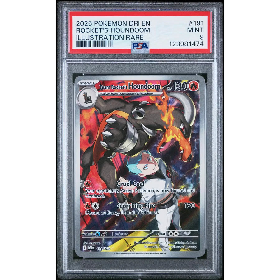 Team Rocket's Houndoom 191/182 PSA 9 | Destined Rivals