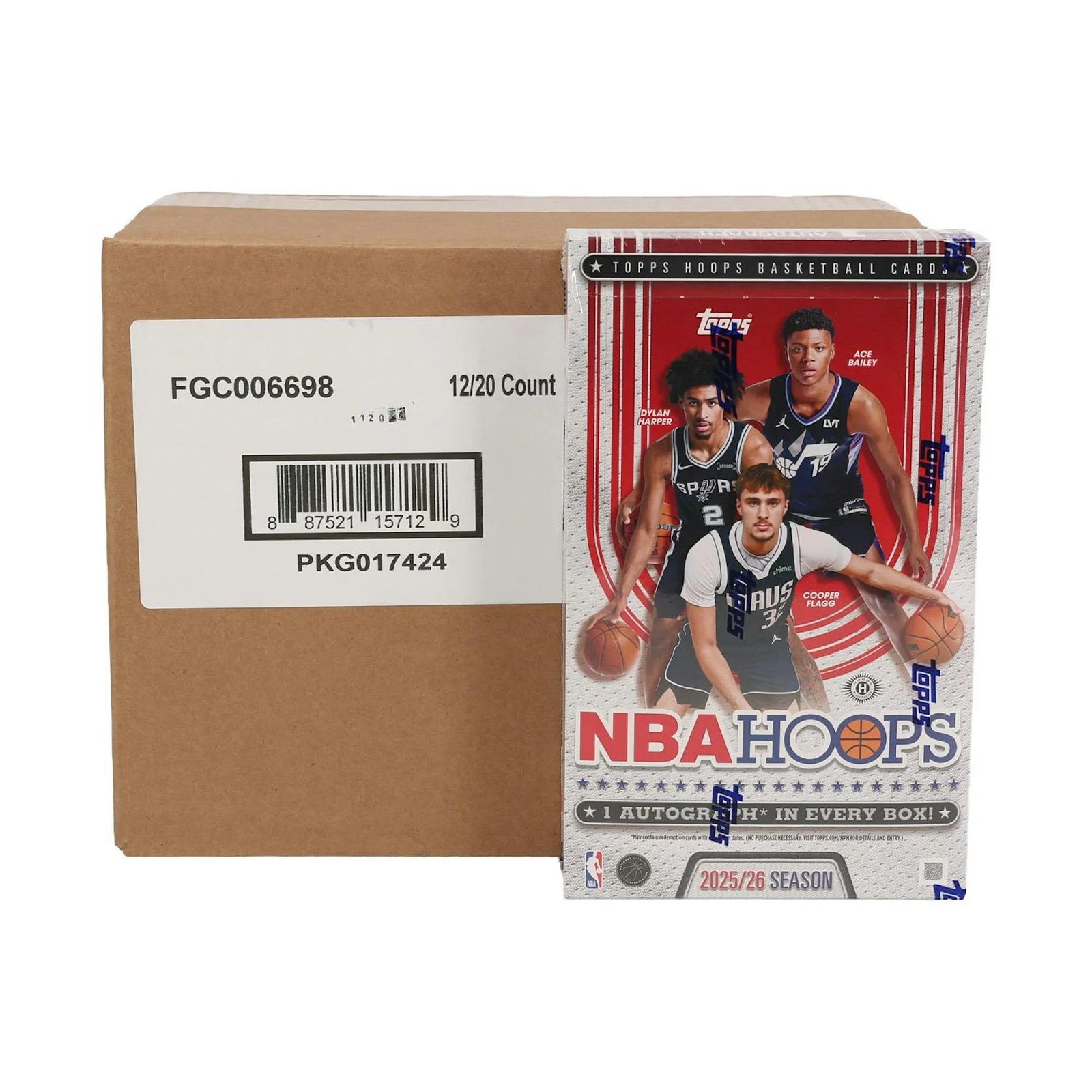 DRAFT - 2025/26 Topps Hoops Basketball Hobby 12-Box Case $4,184.95 $3,584.95 Add to Cart