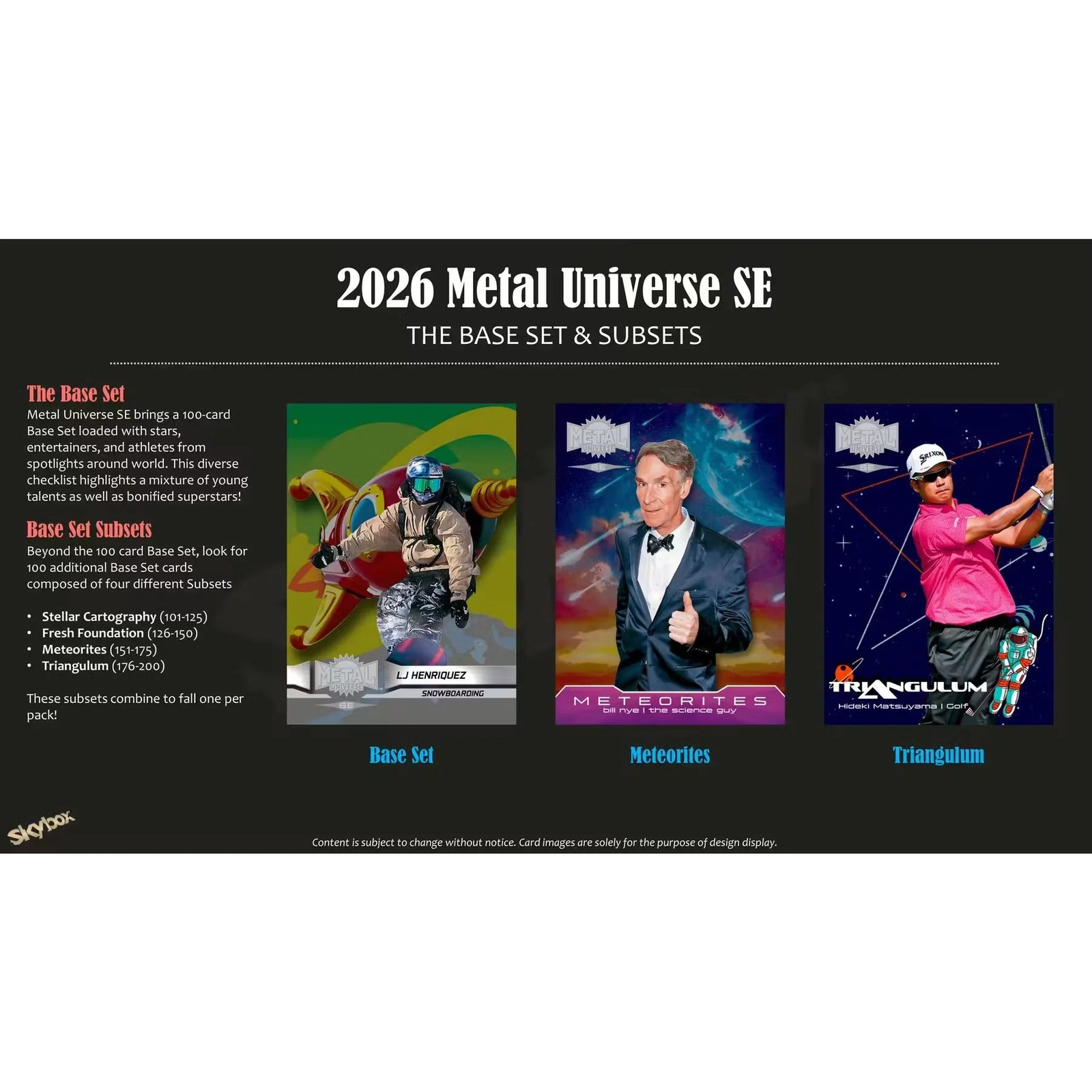 DRAFT - 2026 Upper Deck Metal Universe SE Hobby Box | Presell