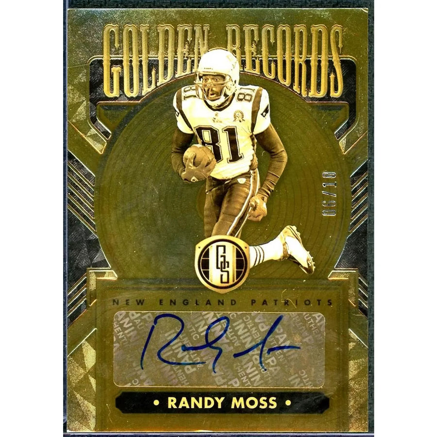 Randy Moss 2023 Panini Gold Standard Golden Records Auto |/10