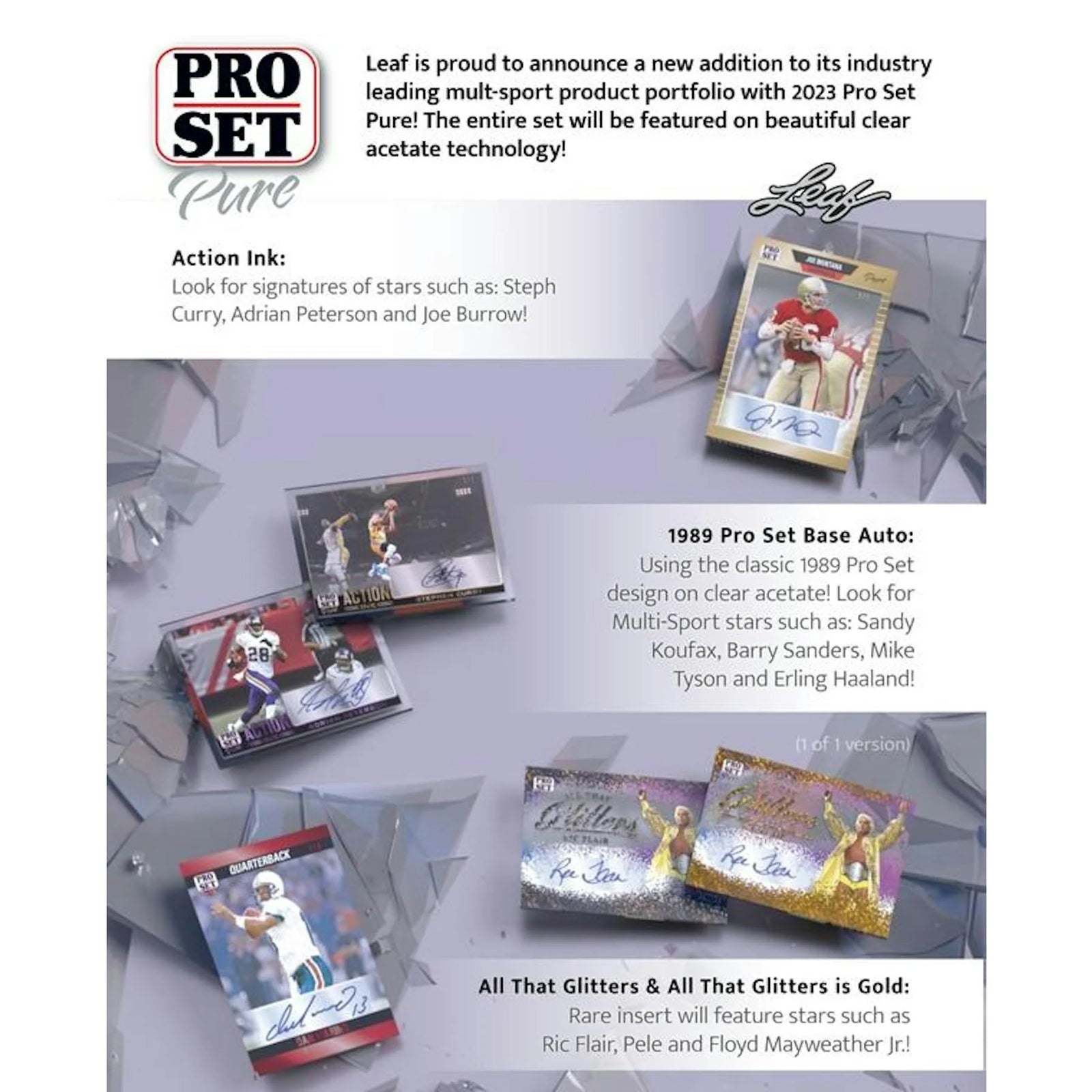 DRAFT - Just In 2023 Leaf Pro Set Pure Multisport Hobby Box (Reed Buy)