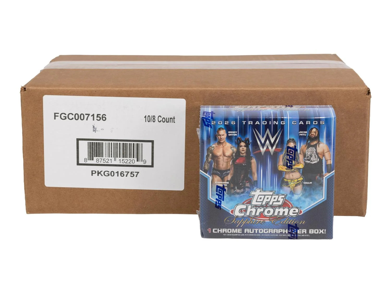 DRAFT - Just In 2026 Topps Chrome WWE Wrestling Sapphire Edition 10-Box Case